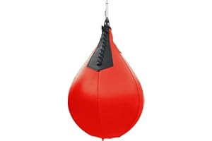 AIYING da Boxe veloci - Pallone da Boxe sospeso in Pelle PU | Borsa da Allenamento per Boxe Resistente con Pompa e Pulsante di Sicurezza per Boxe MMA Muay Thai