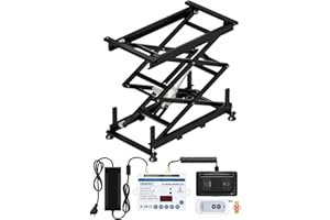DIHOOL Elektryczne stoły podnoszące 80 kg Obciążenie, 265-1100 mm Regulowany wysokościowo stół nożycowy,sterowanie pedałem