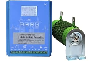 REWINDAGIC 1600W Wind&Solar Hybrid System MPPT Charge Controller 600W Solar Controller 1000w Wind Turbine 12V 24V Auto Regulator Home Use Wind Generator