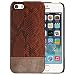Cubix® Case For iphone 5s Leather Case, Leather Back Cover, Limited Edition HKG Series Bumper Case for Apple iphone 5s (Brown) Designed In HKG By Li Wan Fang RS.699.00