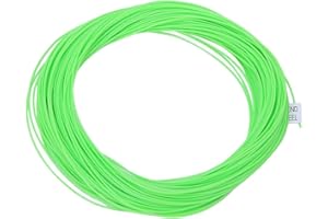 Keenso Línea de Pesca con Mosca, línea Flotante de Nylon para Pesca con Mosca Línea de Tiro con Accesorio de Aparejos de Pesca con contrapeso de Bucle Soldado