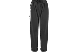 Laphilo Pantaloni da Uomo Morbido con Tasche e Catena Casual Eleganti Coulisse Elastico in Vita Vari Colori cod.6070