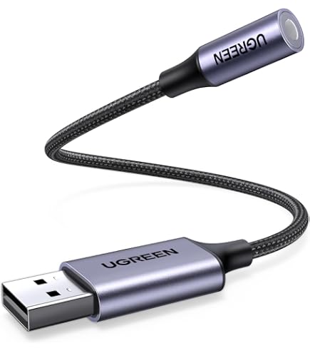 Eujgoov Isolatore Di Segnale Audio USB Per Radioamatori | Interfaccia Con Controllo PTT Isolato, Jack 3.5mm - 4