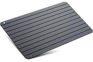 FISHTEC - Auftauplatte - Schnellauftauplatte - Brett für Fleisch, Fisch und Gemüse - Auftauen von Tiefkühlkost - Ohne Strom - 35,5 x 20 cm - Schlichtes und modernes Design