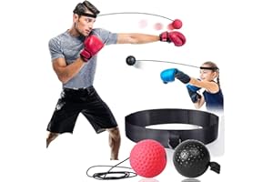CXW Boxing Reflex Balls, Fight Speed Training Ball with Headband for Adult and Kids, Boxing Equipment for Punch Focus Practice