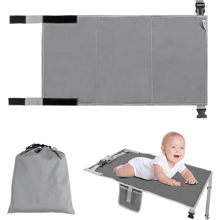 Lit Avion Enfant Portable Et Pliable - Extension Siège 77x44 Cm - Pour Bébé Voyage En Avion, Train, Voiture