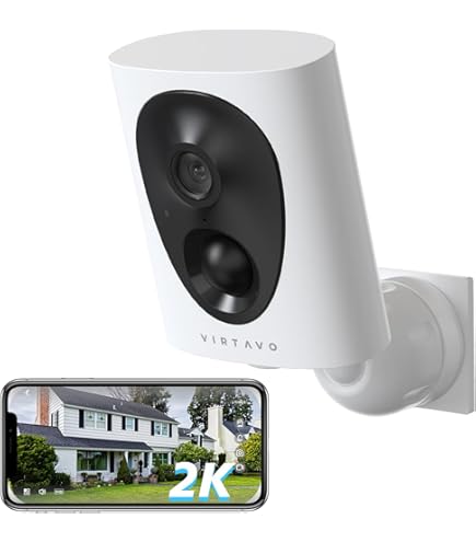 Telecamera WiFi Esterno Virtavo 2K - Visione Notturna A Colori, Batteria - Foto 9