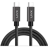 LivX Force 100W Type-C to Type-C 3 Metre USB 3.1 Gen2 10 Gbps 4k@60hz Hızlı Şarj Data ve G&ouml;r&uuml;nt&uuml; Aktarım Kablosu &Ouml;rg&uuml;l&uuml;