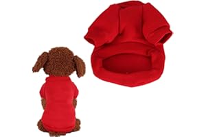 CutitiUU Jerséis Perro Pequeño Jersey Mascota Pequeña Ropa Chihuahua,Ropa para Perros pequeños, Sudadera Mascota,Halloween Navidad Año Nuevo Cachorro Sudadera Roja,Abrigo para Perros pequeños (XL)