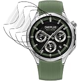5 Pieces Screen Protectors for OnePlus Watch 3 47 mm /Oppo Watch X2 1.5 Inch Transparent Flexible High Definition Protective
