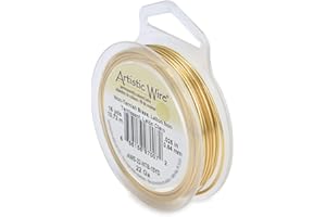 (1 Pack) - Artistic Wire 22-Gauge Non-Tarnish Brass Wire, 15-Yards