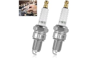 SMCEHEYA 2x F7RTC Spark Plugs for Lawnmower - NGK 5534/BPR7ES, Bosch WR5D/WR5DC/WR5DP, Champion OE008/OE091/RN2C Universal Spark Plugs