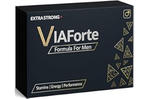 VIAForte Blue High Strength Power Pills for Men UK | Stamina, Endurance & Longer Performance Supplement | Fast Acting | Male Enhancing Tablet | Lasting Firmness | 6 Capsules | 1000mg