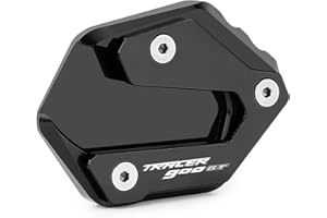 CXEPI Support de Plaque de Support de Béquille Latérale Aluminium Plaque Agrandir Pad Pour TRACER 900 GT Tracer 900gt 2020-2024