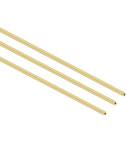 1Pack 9mm X 1.5mm X 300mm(ODxWall TxL) Brass Tube Round Metal - View #4