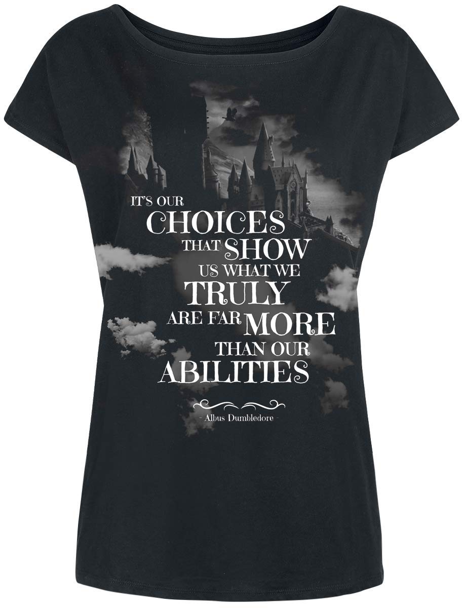 HARRY-POTTER-Choices-T-Shirt-schwarz-XL