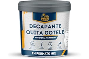 BRICOSALVAJE Decapante Quita Gotelé – Elimina Gotelé Fácilmente de Paredes y Techos – Gel Eficaz, Rápido y Limpio – Ideal para Reformas, Pared Lisa sin Lijado ni Vapor (750 ML)