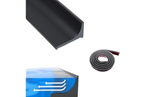 Cotensta 200cm Noir Barre de Seuil de Douche Autoadhésive, Silicone Barrière de Seuil de Douche, Joint de Seuil de Douche, Joint d'étanchéité pour Porte de Douche sans Cadre