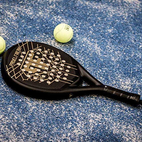 Padelfreak Pala Padel Enigma, Negro Mate y Dorado