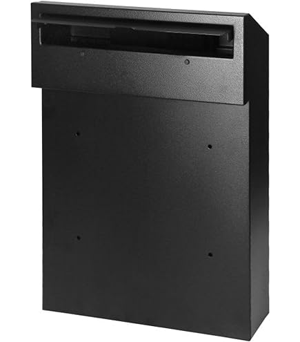 VEVOR Brievenbus voor inbouwdeur, 305 x 155 x 360 mm, postbus door de deur, 43 mm, robuust staal, combinatieslot voor letters, sleutels, huis, kantoor, donkergrijs