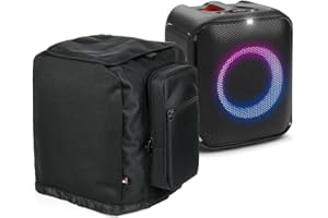 HESUPY Custodia da viaggio per JBL Partybox Encore Essential, custodia protettiva antipolvere per il trasporto, organizer portatile per feste Encore Essential altoparlante e microfono