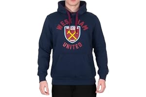 West Ham United FC Officiel - Pull à Capuche thème Football - Polaire - Motif Graphique - Homme