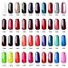 Vishine Nail Gelpolish Manicure Starter Kit Pick Any 5 Colors Soak Off Gel Polish + Top Base Coat Set + 36W UV Lamp + Cleanser Plus