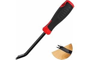 BEFUN Heftklammernentferner, Polsternagelentferner Werkzeug strapazierfähiger Heftklammerentferner Büroklauenwerkzeug Festigkeit Heftklammerabzieher Nagelabzieher Metallkopf Nagelabzieher Werkzeug-Rot