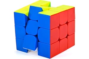 AOVNEA Cubo Velocità Magnetico, 3x3 Speed Puzzle Cube Classico Cubo Educativo Giocattolo Rompicapo, Problem-Solving Magic Cube Professionale Stickerless per Bambini Principianti Pro