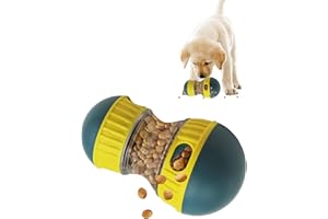 ZLFCypheria Juguete Interactivo para Perros, Juguete para Perros para Promover la Inteligencia, Dispensador de Golosinas, Dispensador de Comida para Perros (Amarillo Verdoso)