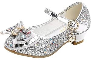 LIQIQI Scarpe da Principessa, Bambina Ballerine Ballo Scarpe Premio Diamante Paillettes Bling Scarpe Principessa Eleganti Anti Scivolo Sala da Ballo Bambini - Chic