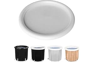 GENERIC Bathtub Cover Lid Bath Tub Cover, Round Ice Plunge Lid Insulated Cold Tub Cover, Nylon Cloth Plunge Pool Ice Bath Lid, Portable Ice Tub Accessories, Windproof For Outdoor Ice Bath Tub Hot Water Bath