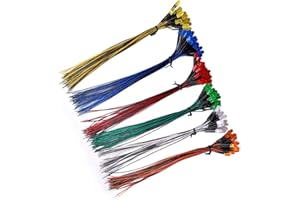 YIXISI 120 Piezas 5mm Ultra Brillante 12V Luces LED Pre Cableadas, Redondas, Difusas (Blanco/Rojo/Azul/Verde/Amarillo/Naranja)