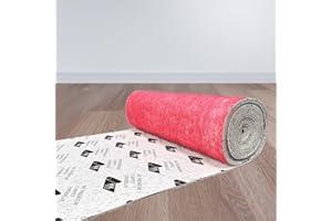 IMPERIAL STUDIOS PU Foam 8mm Thick Carpet Underlay Roll 5m² - Soft Foam Thermal Insulated Flooring Underlay - Heat Resistant Sound Reducing Floor Padding for Carpet, Laminate & Vinyl