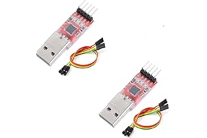 DUBEUYEW 2102 Modulo USB a TTL 5PIN Modulo Adattatore Convertitore Seriale Downloader per UART STC 3.3V e 5V con Cavi Jumper