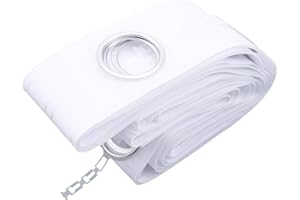 Basage de con ojales de 5 m, 40 anillos, accesorios de costura, cortinas plateadas, persianas