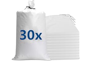 JMIATRY 30 Piezas Sacos Para Escombros 40 x 60 cm, Bolsas Rafia, Saco Rafia, Saco Escombros para obras y Transporte de Materiales o para Faenas de Agricultura