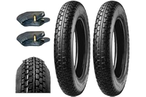 ECOVELO 2 harte Reifen 2.50-8 + Luftkammern HFT216 TT Reifen 4PR Reifen Roller Industrial Motorrad vorne hinten