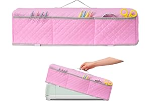 RZMAYIS Upgrade Dust Cover Compatible with Cricut Explore Air 2, Cricut Maker,Cricut Explore 3,Cricut Maker, Maker Machine Cover with 3 Pockets for Cricut Accessories and Supplies (Cover- Pink)