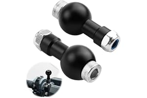 LUXSTELLAR Lot de 2 rotules extensibles en aluminium avec rotule de 17 mm - Filetage M6 - Pour appareils photo et smartphones - Idéal pour les photographes en studio et le vlogging en plein air