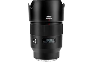 Meike Téléobjectif Moyen 85 mm F1.8 avec Mise au Point Automatique STM - Moteur Pas à Pas - Objectif Portrait Plein Cadre Compatible avec Les appareils Photo Panasonic Lumix Sigma L S1H S1