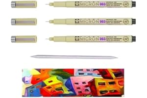 Sakura Pigma Micron 003 NERO 3 PZ E ESTOMPE Made in Japan