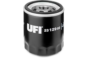 UFI Filters, Filtro de Aceite 23.129.02, Filtro de Aceite de Recambio, Apto para Coches, Apto para Modelos Bedford, Chevrolet EU, Daewoo, Holden AUS, Opel, Rover, Saab y Vauxhall