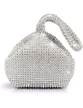 JIAN YA NA Frauen Damen Abend Clutch Bling Glitter Geldbörse Dreieck Design Hochzeit Geldbörse Handtasche für...