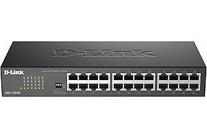 D-Link DGS-1024D Switch 24 Porte Gigabit, Nero/Antracite