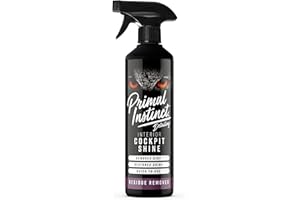 Primal Instinct - Car Interior Cockpit Shine Spray - Dashboard Cleaner for Vinyl, Plastic & Trim - Silicone-Free Interior Detailer Easy Spray-On - Dust-Repellent - 500ml