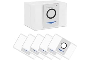 Erinice 6 Pezzi Sacchetti Ricambio per Ecovacs Deebot T20 Omni/ T20e Omni/ X1 Omni / X1 e Omni Robot Aspirapolvere, 3L Grande Capacità Sacchetti Aspirapolvere X1 Omni Accessori di Ricambio