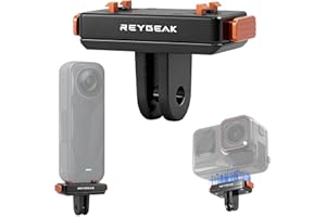 REYGEAK Soporte magnético de liberación rápida para Insta360 Ace/Ace Pro/Ace Pro 2/X5, mejor que el adaptador magnético original (1 unidad)