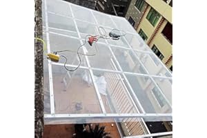 XINGWANGG Placas de Policarbonato Planchas Transparentes Impermeable,Láminas de Repuesto para Exterior,Paneles para Tejado,Toldo Marquesina para Jardín Terraza,con Tornillos,Personalizable (0.6x2m)