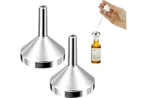 YUEJIESELECTED 2 PCS Petit Entonnoir,Mini Entonnoir Pour Petit, Entonnoir Portable Flacon,Trichter im Kleinformat,ideal zum präzisen Befüllen von Flakons, hoher Reinigungsfreundlichkeit,18mm Durchmesser